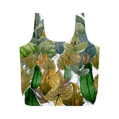 Sheet Autumn Color Drawing Full Print Recycle Bag (m) by Ravend