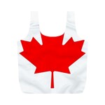 Canada Flag Canadian Flag View Full Print Recycle Bag (M) Back