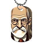 Ai Generated Psychotherapist Psychology Therapy Dog Tag (One Side) Front