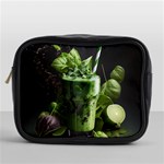 Ai Generated Drink Spinach Smooth Apple Ginger Mini Toiletries Bag (One Side) Front