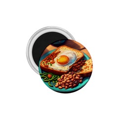 Ai Generated Breakfast Egg Beans Toast Plate 1 75  Magnets by danenraven