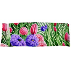 Exquisite Watercolor Flowers Body Pillow Case Dakimakura (two Sides)