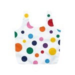 Polka Dot Full Print Recycle Bag (S) Front