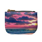 Sunset Over The Beach Mini Coin Purse Front