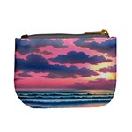 Sunset Over The Beach Mini Coin Purse Back