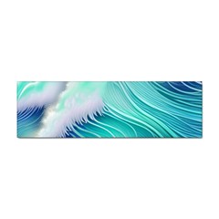 Stunning Pastel Blue Ocean Waves Sticker Bumper (100 Pack) by GardenOfOphir