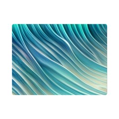 Pastel Ocean Waves One Side Premium Plush Fleece Blanket (mini) by GardenOfOphir