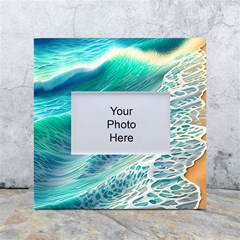 Pastel Beach Wave White Box Photo Frame 4  X 6 