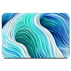 The Power Of The Ocean Iii Large Doormat by GardenOfOphir