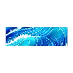 Simple Blue Ocean Wave Sticker Bumper (10 Pack) by GardenOfOphir