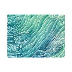 Wave Of The Ocean One Side Premium Plush Fleece Blanket (mini) by GardenOfOphir