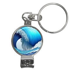 The Power Of The Ocean Nail Clippers Key Chain by GardenOfOphir