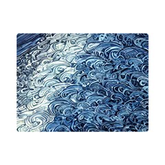 Waves Of The Ocean One Side Premium Plush Fleece Blanket (mini) by GardenOfOphir