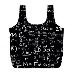 E=mc2 Text Science Albert Einstein Formula Mathematics Physics Full Print Recycle Bag (l) by Jancukart