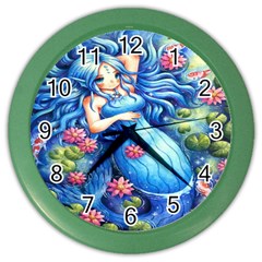 Mermay Color Wall Clock by artworkshop