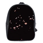 Abstract Rose Gold Glitter Background School Bag (XL) Front