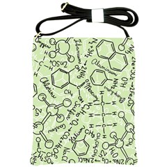 Multicolored Chemical Bond Illustration Chemistry Formula Science Shoulder Sling Bag by Jancukart