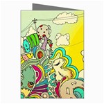 Doodle Wallpaper Artistic Surreal Greeting Cards (Pkg of 8) Right