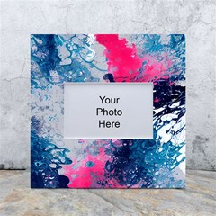 Fluid Art Pattern White Box Photo Frame 4  X 6 