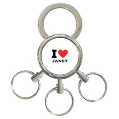 I Love Janet 3-ring Key Chain by ilovewhateva