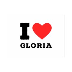 I Love Gloria  One Side Premium Plush Fleece Blanket (mini)