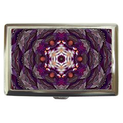 Rosette Kaleidoscope Mosaic Abstract Background Art Cigarette Money Case by Jancukart