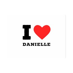 I Love Daniella One Side Premium Plush Fleece Blanket (mini)