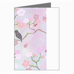 Birds Blossom Seamless Pattern Greeting Cards (pkg Of 8)