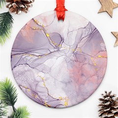 Liquid Marble Round Ornament (two Sides) by BlackRoseStore