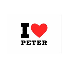 I Love Peter Premium Plush Fleece Blanket (mini) by ilovewhateva