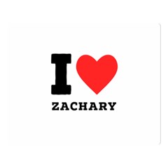 I Love Zachary Premium Plush Fleece Blanket (large) by ilovewhateva