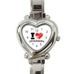 I love stephen Heart Italian Charm Watch Front