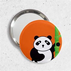 Panda Animal Orange Sun Nature 2 25  Handbag Mirrors by Semog4