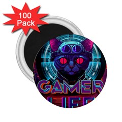 Gamer Life 2 25  Magnets (100 Pack)  by minxprints