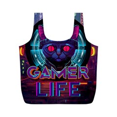 Gamer Life Full Print Recycle Bag (m) by minxprints