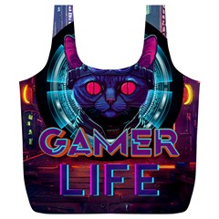 Gamer Life Full Print Recycle Bag (xl) by minxprints