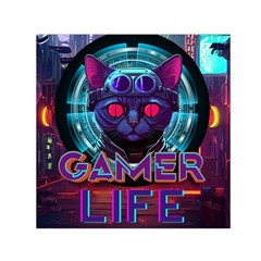 Gamer Life Square Satin Scarf (30  X 30 ) by minxprints