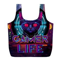 Gamer Life Full Print Recycle Bag (l) by minxprints