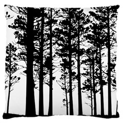 Trees Forest Woods Woodland Trunk Large Cushion Case (one Side)