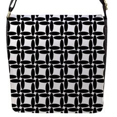 Ellipse-pattern-background Flap Closure Messenger Bag (s) by Semog4