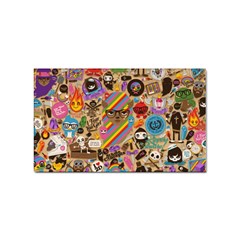 Multicolored Doodle Art Wallpaper Sticker Rectangular (100 Pack) by Salman4z