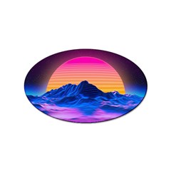 Sun Ultra Artistic 3d Illustration Sunset Sticker Oval (10 Pack) by Salman4z