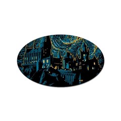 Hogwarts Castle Van Gogh Sticker Oval (100 Pack) by Salman4z