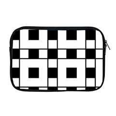 Black And White Pattern Apple Macbook Pro 17  Zipper Case by Amaryn4rt