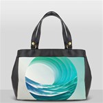 Tsunami Tidal Wave Wave Minimalist Ocean Sea 2 Oversize Office Handbag (2 Sides) Front