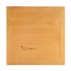 Tsunami Tidal Wave Wave Minimalist Ocean Sea 2 Wood Photo Frame Cube by Wegoenart