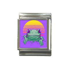 Frog Animal Sun Amphibian Figure Digital Art Italian Charm (13mm) by Wegoenart