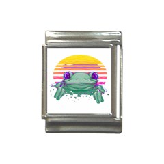 Frog Animal Sun Amphibian Figure Digital Art Italian Charm (13mm) by Wegoenart