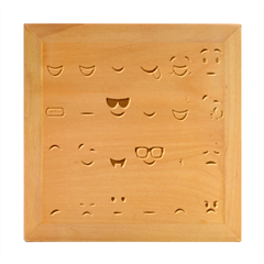 Smilie 123 Wood Photo Frame Cube by nateshop