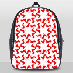 Lonely T-rex Dinosaur Dinosaur Game Pattern School Bag (large) by Ravend